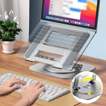 360° Pro Stand™ – Comfortabel Werken, Minder Nekpijn & Altijd De Perfecte Kijkhoek