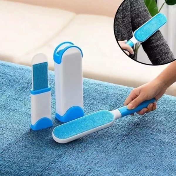 HandyBrush™ | Dubbelzijdige Herbruikbare Huisdierhaarverwijderaar met Zelfreinigende Basis