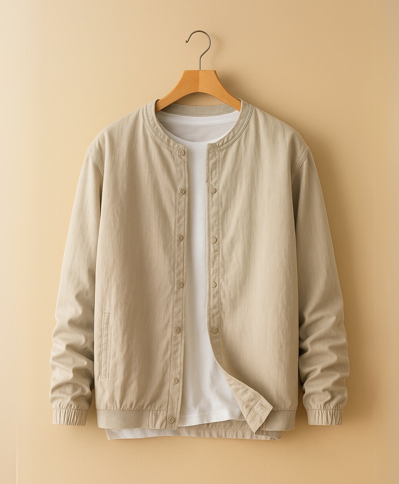 Khaki Tropez Linnen Jacket