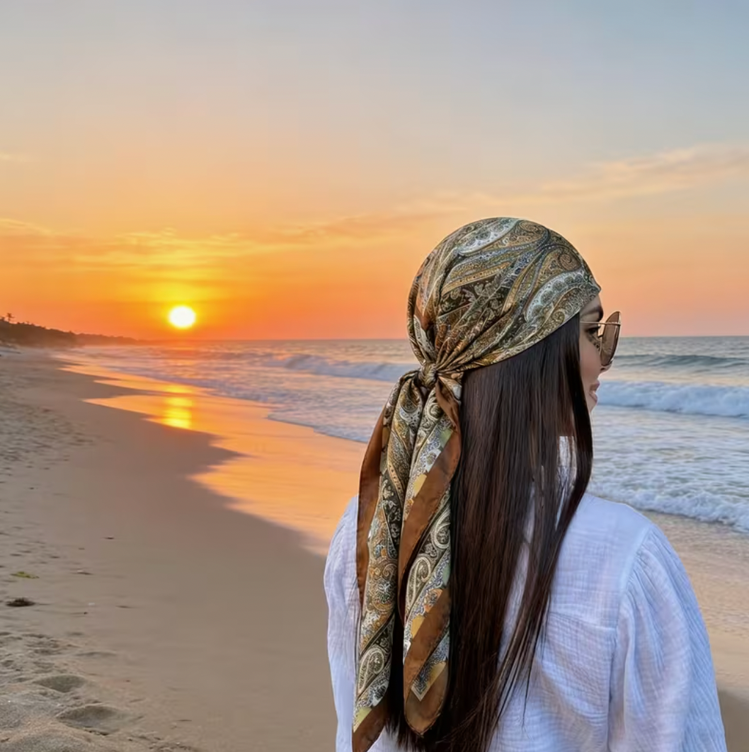 Satijnen bandana sjaal - Arabic
