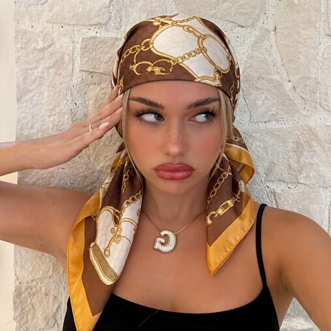 Satijnen Bandana Sjaal - Dubai