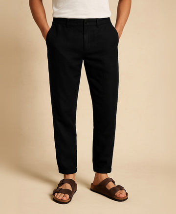 Zwart Tropez Linnen Broek