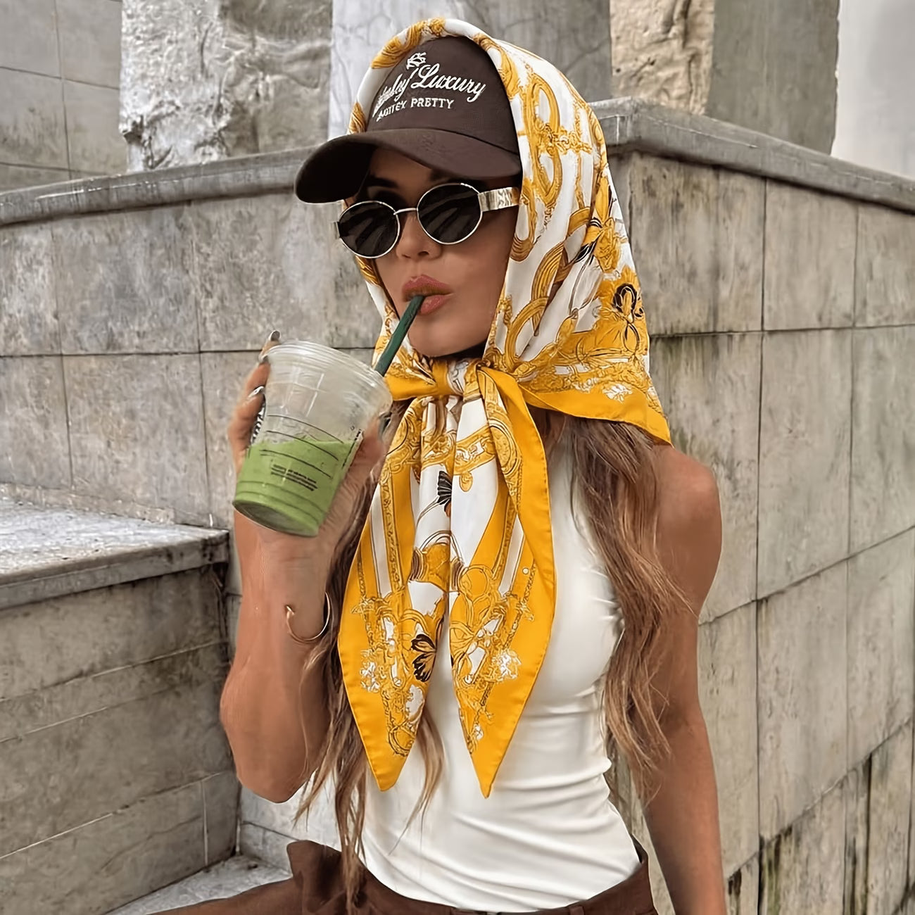 Satijnen Bandana Sjaal - Rotterdam